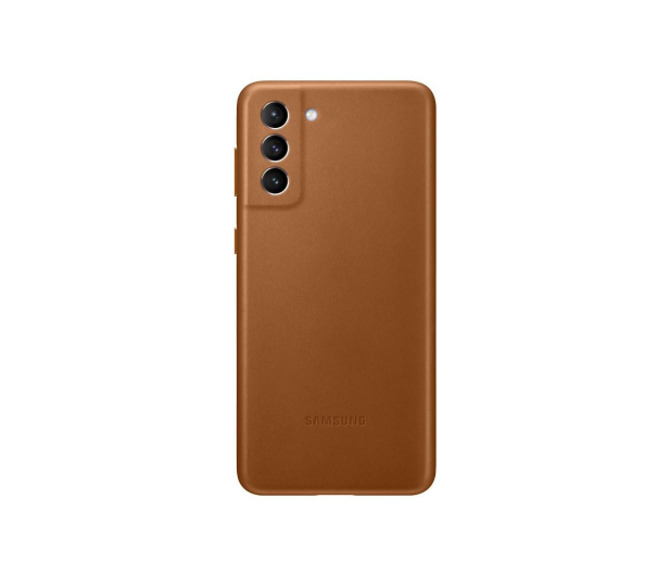 Samsung Leather Cover do Galaxy S21+ Brown - 617446 - zdjęcie